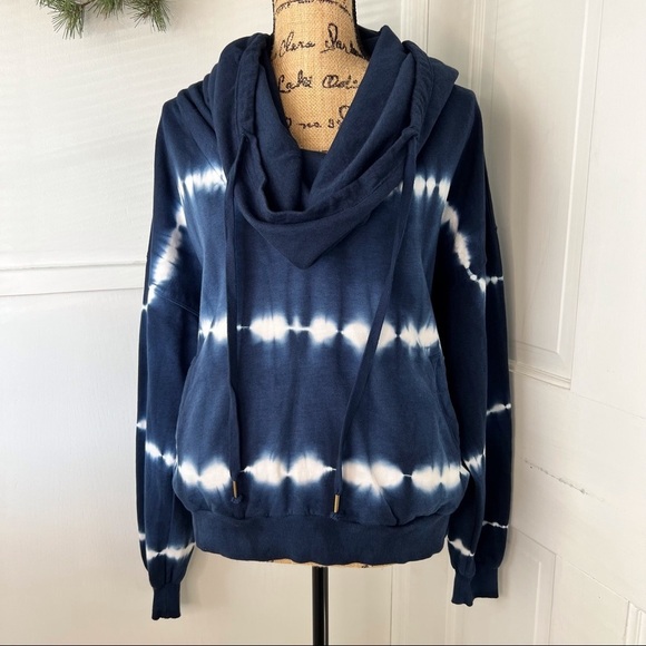 Young Fabulous & Broke Piper Tie Dye Cowl Neck Hooded Sweatshirt - Picture 5 of 16